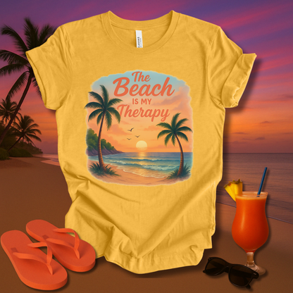 The Beach Is my Therapy Unisex Short Sleeve Tee