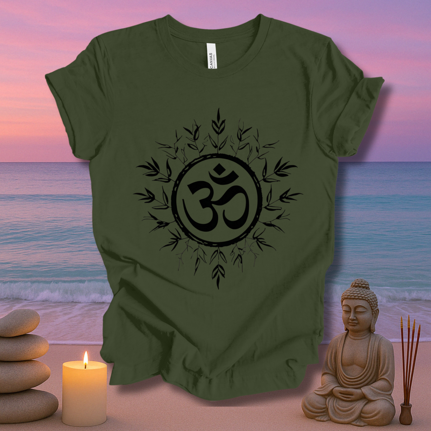 Rooted In Om Unisex Short Sleeve Tee