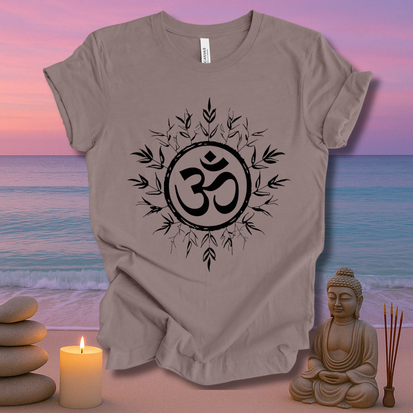 Rooted In Om Unisex Short Sleeve Tee