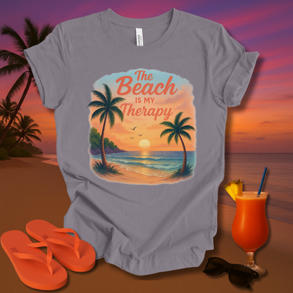 The Beach Is my Therapy Unisex Short Sleeve Tee