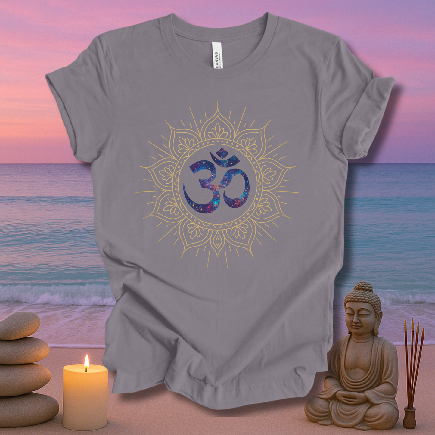 Cosmic Om Unisex Short Sleeve Tee