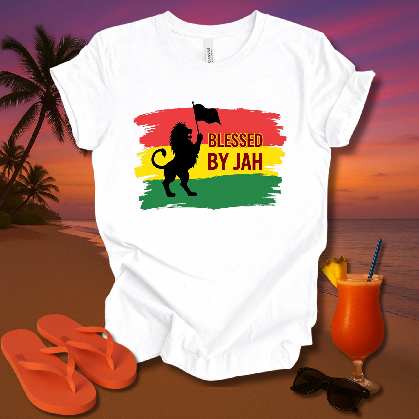 Blessed By Jah Unisex Short Sleeve Tee
