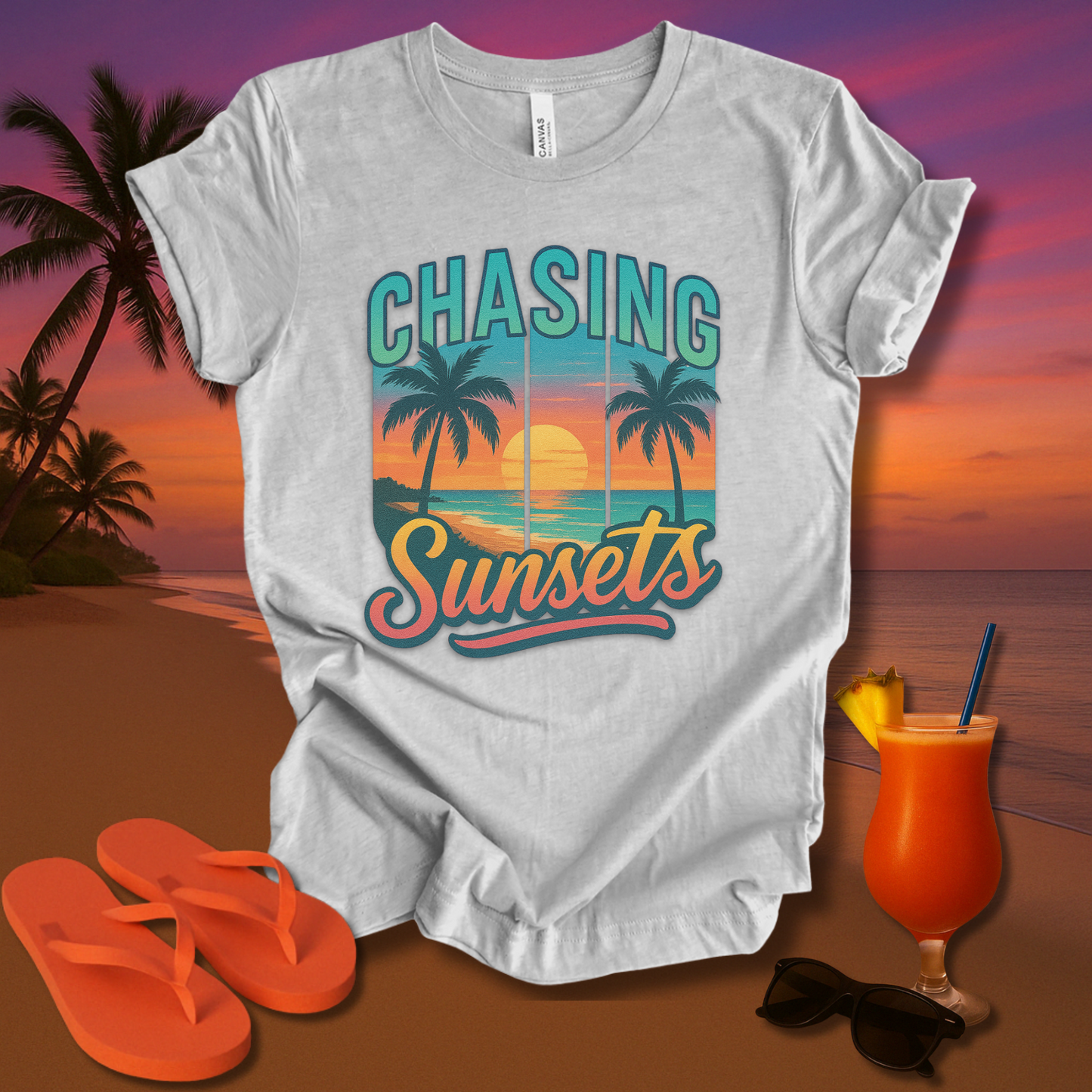 Chasing Sunsets Unisex Short Sleeve Tee