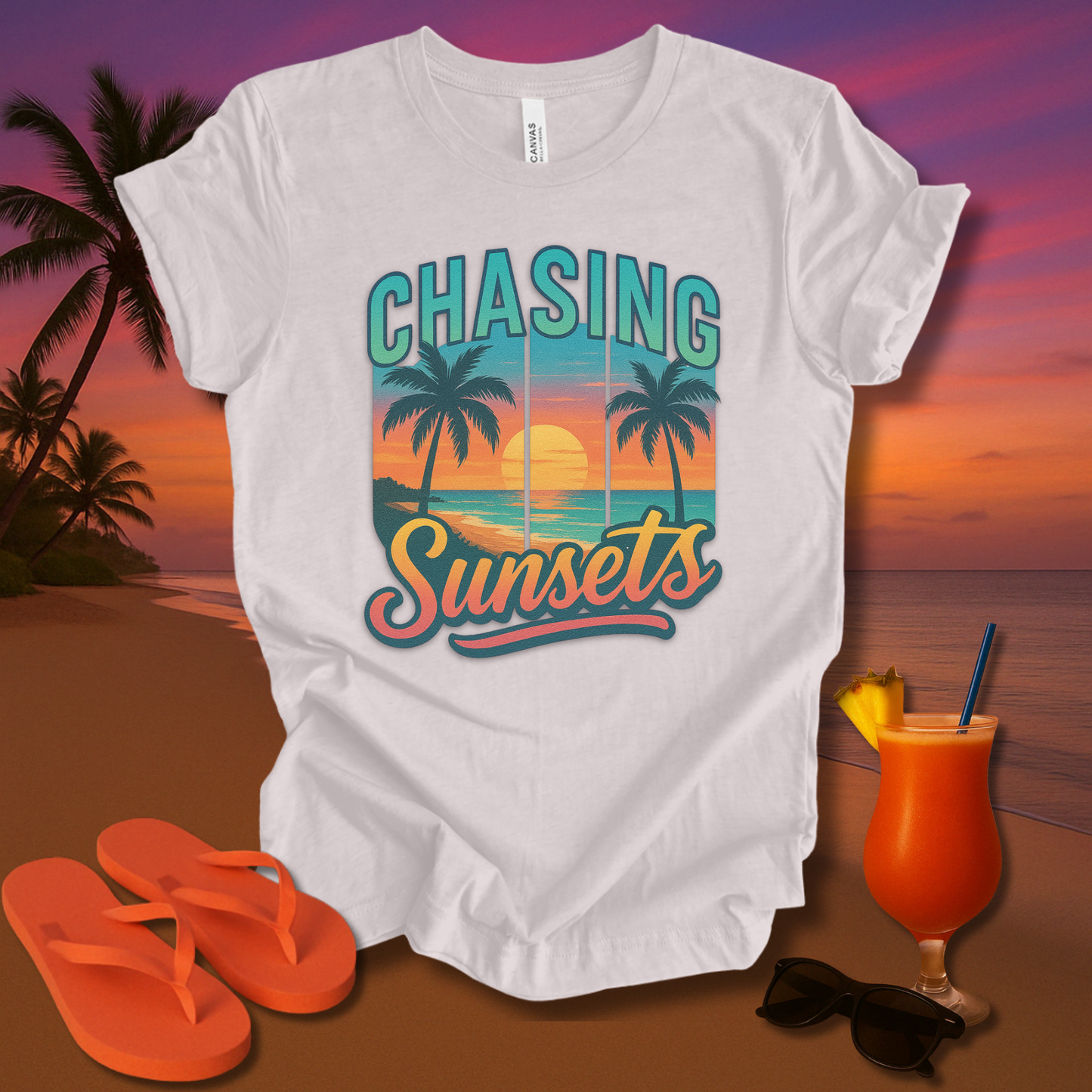 Chasing Sunsets Unisex Short Sleeve Tee