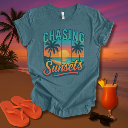 Chasing Sunsets Unisex Short Sleeve Tee