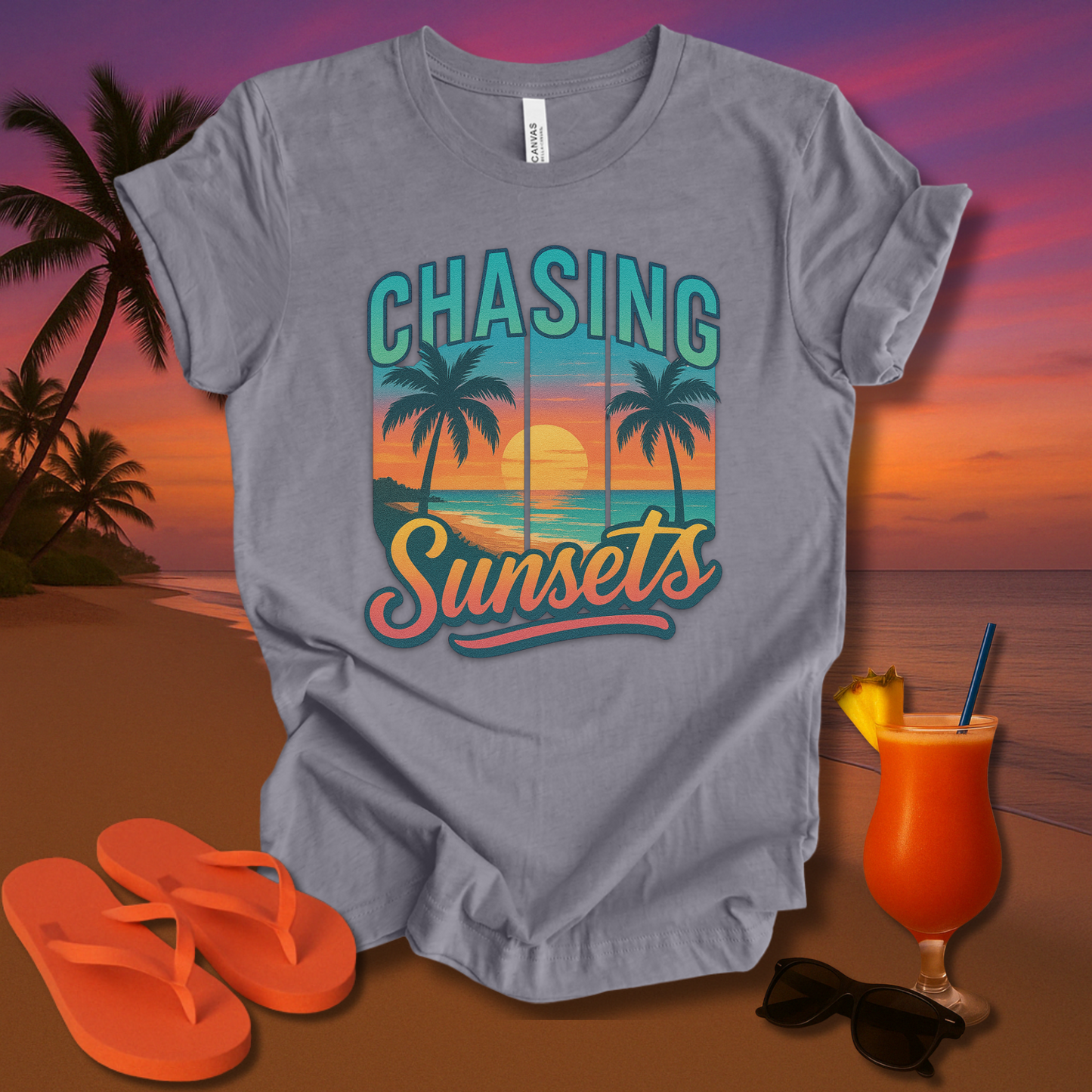 Chasing Sunsets Unisex Short Sleeve Tee
