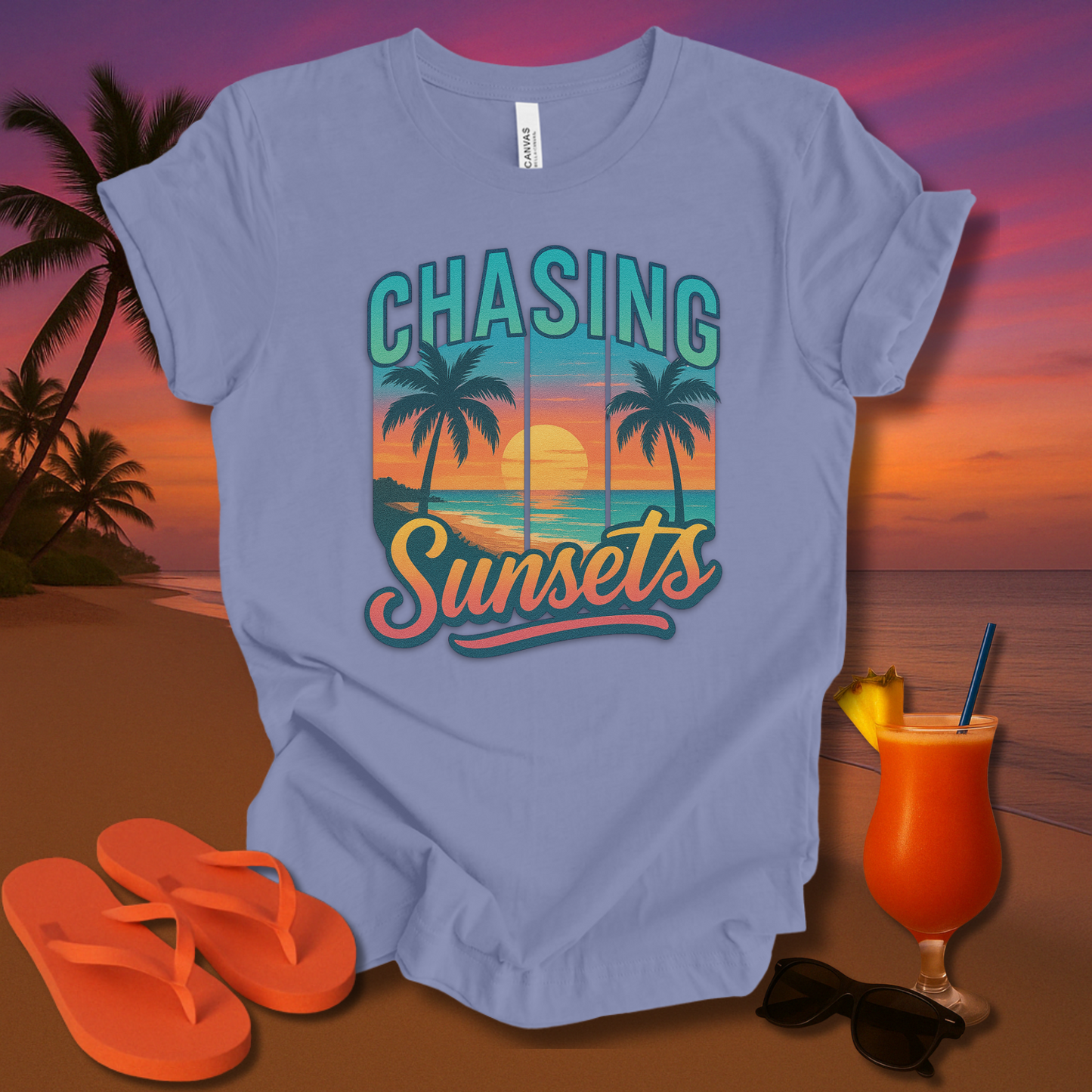 Chasing Sunsets Unisex Short Sleeve Tee
