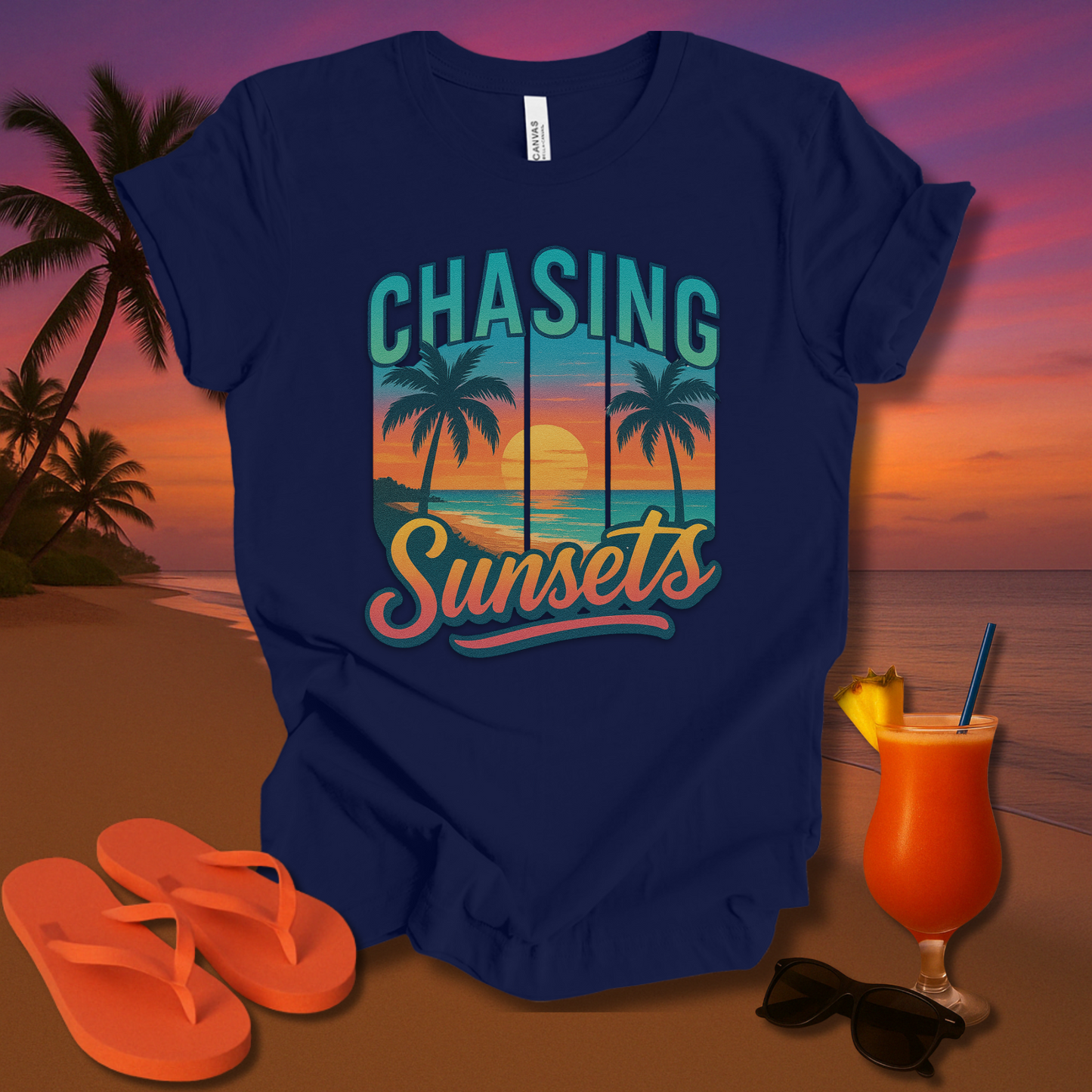 Chasing Sunsets Unisex Short Sleeve Tee