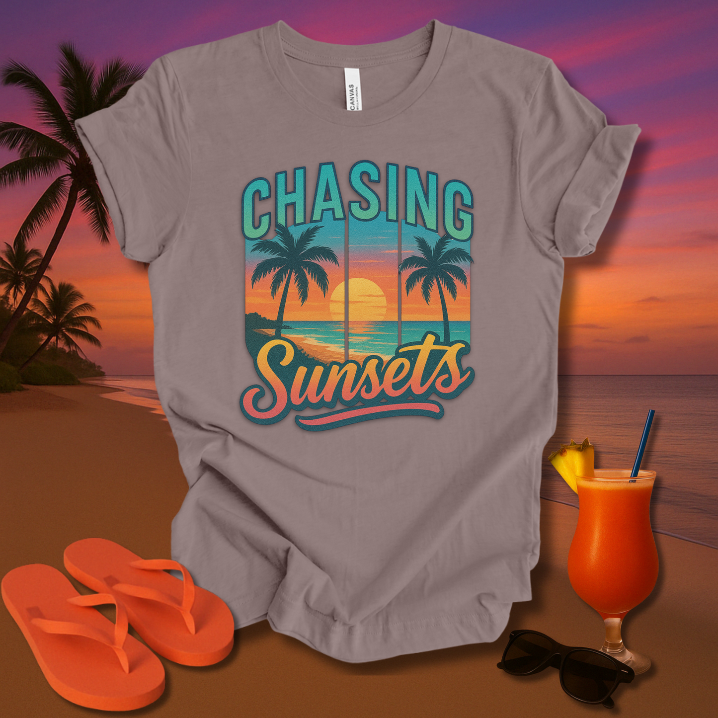 Chasing Sunsets Unisex Short Sleeve Tee