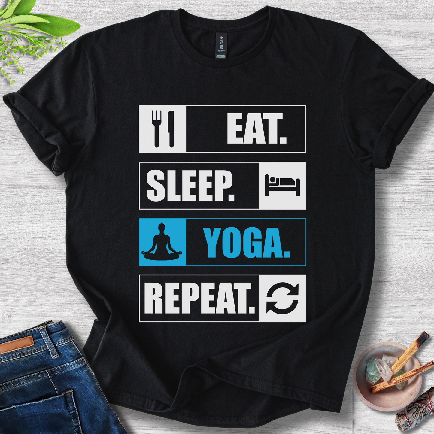 Eat. Sleep. Yoga. Repeat. T-Shirt