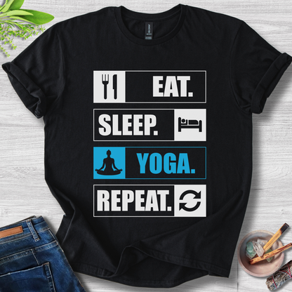 Eat. Sleep. Yoga. Repeat. T-Shirt