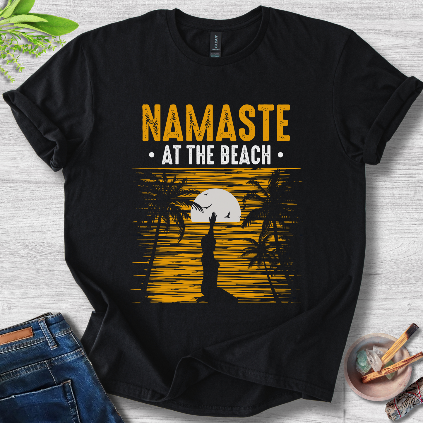 Namaste At The Beach T-Shirt