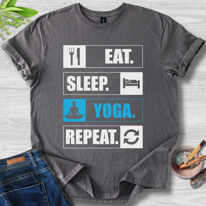 Eat. Sleep. Yoga. Repeat. T-Shirt