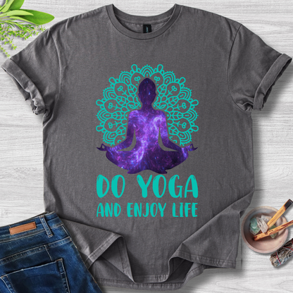 Cosmic Zen – Do Yoga and Enjoy Life Unisex Softstyle T-Shirt