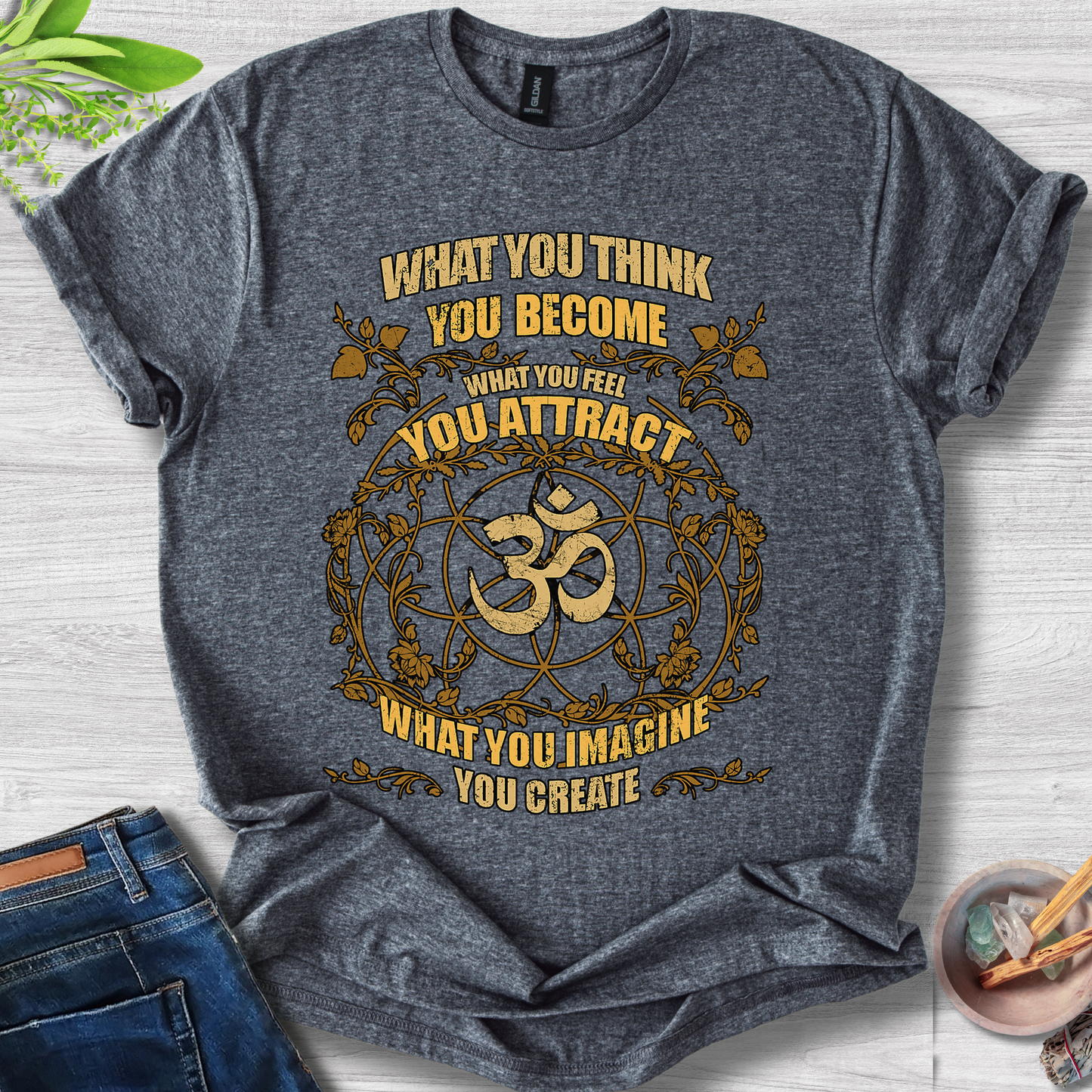 Manifestation Mandala Tee – OM Edition T-Shirt