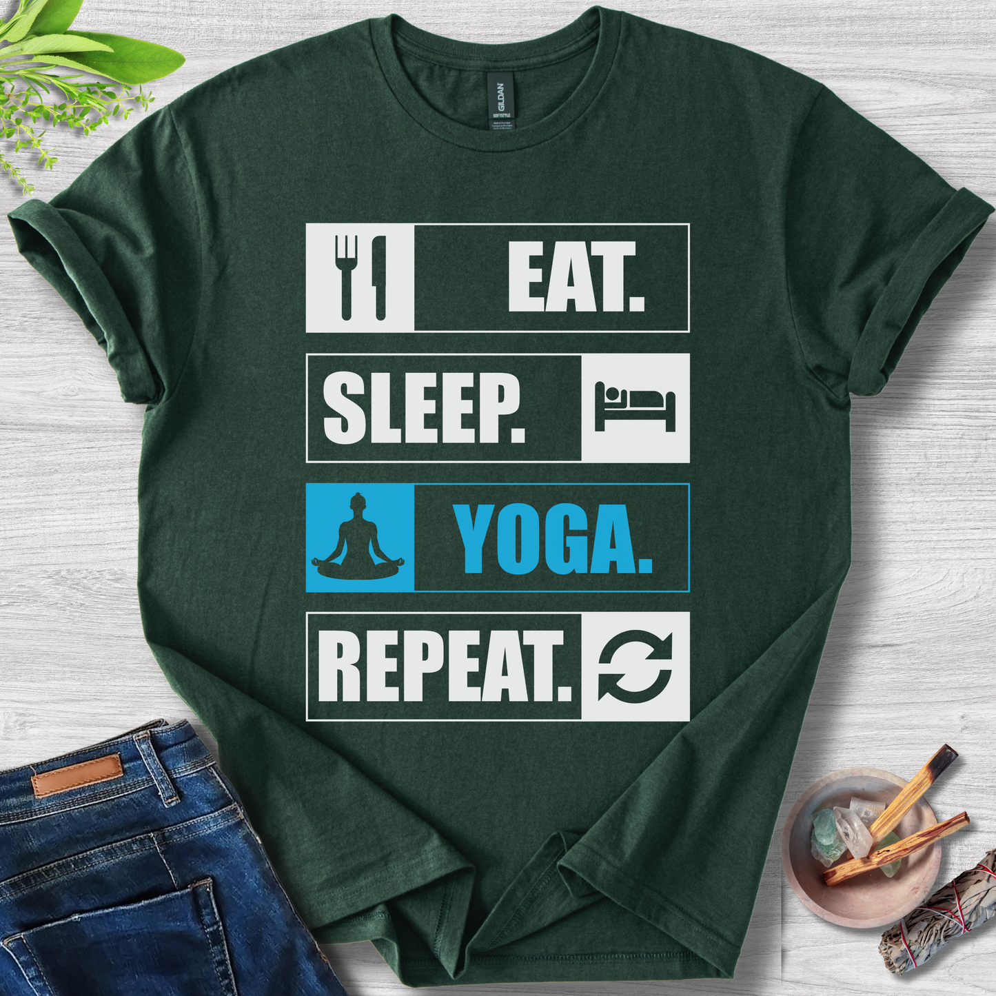 Eat. Sleep. Yoga. Repeat. T-Shirt