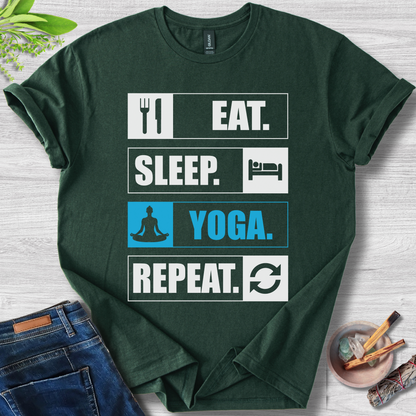 Eat. Sleep. Yoga. Repeat. T-Shirt