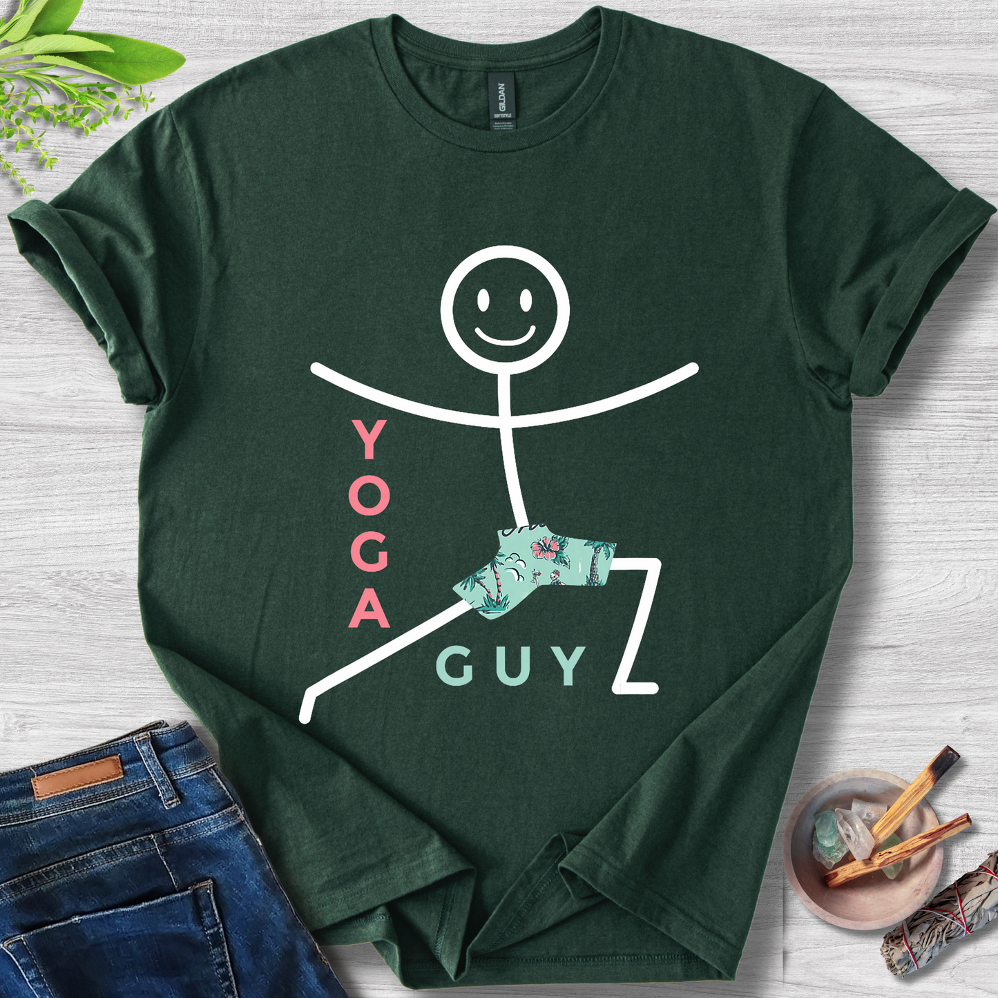 Yoga Guy Unisex Softstyle T-Shirt