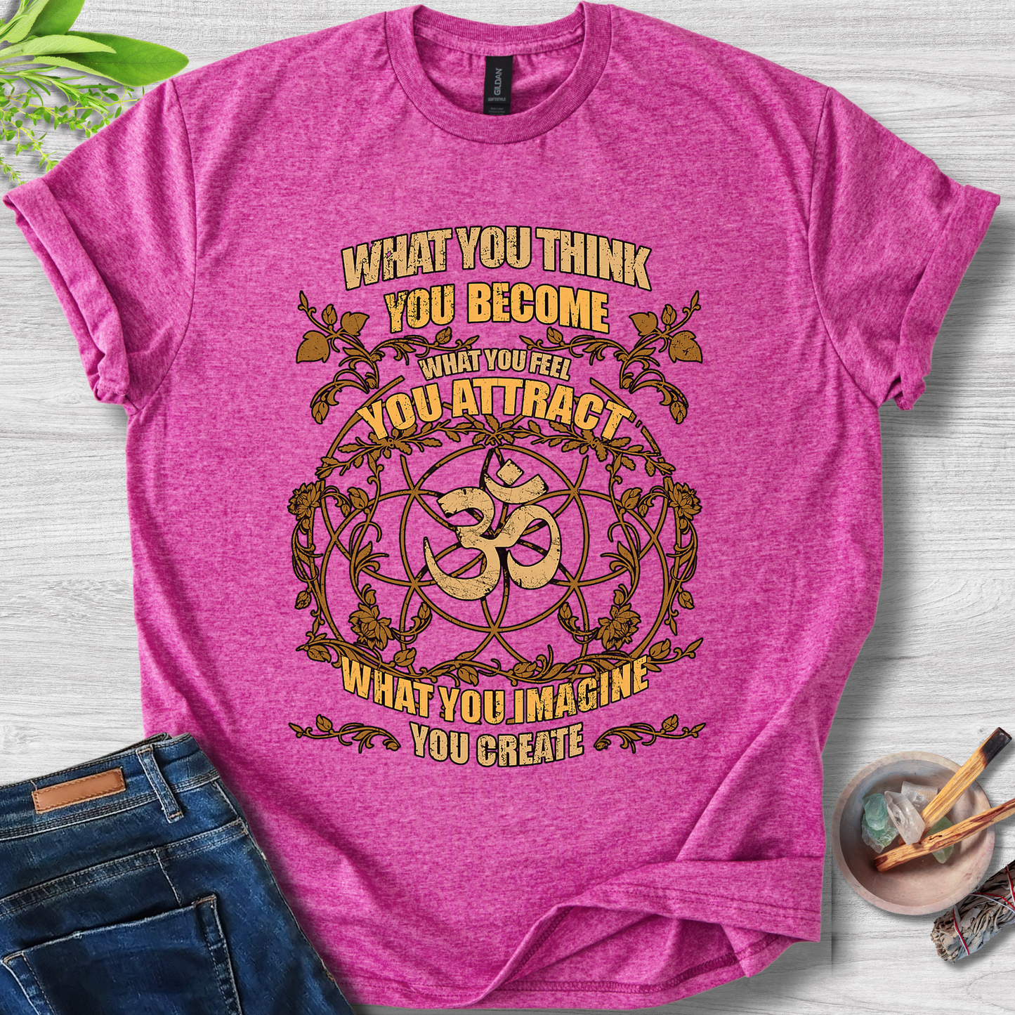 Manifestation Mandala Tee – OM Edition T-Shirt