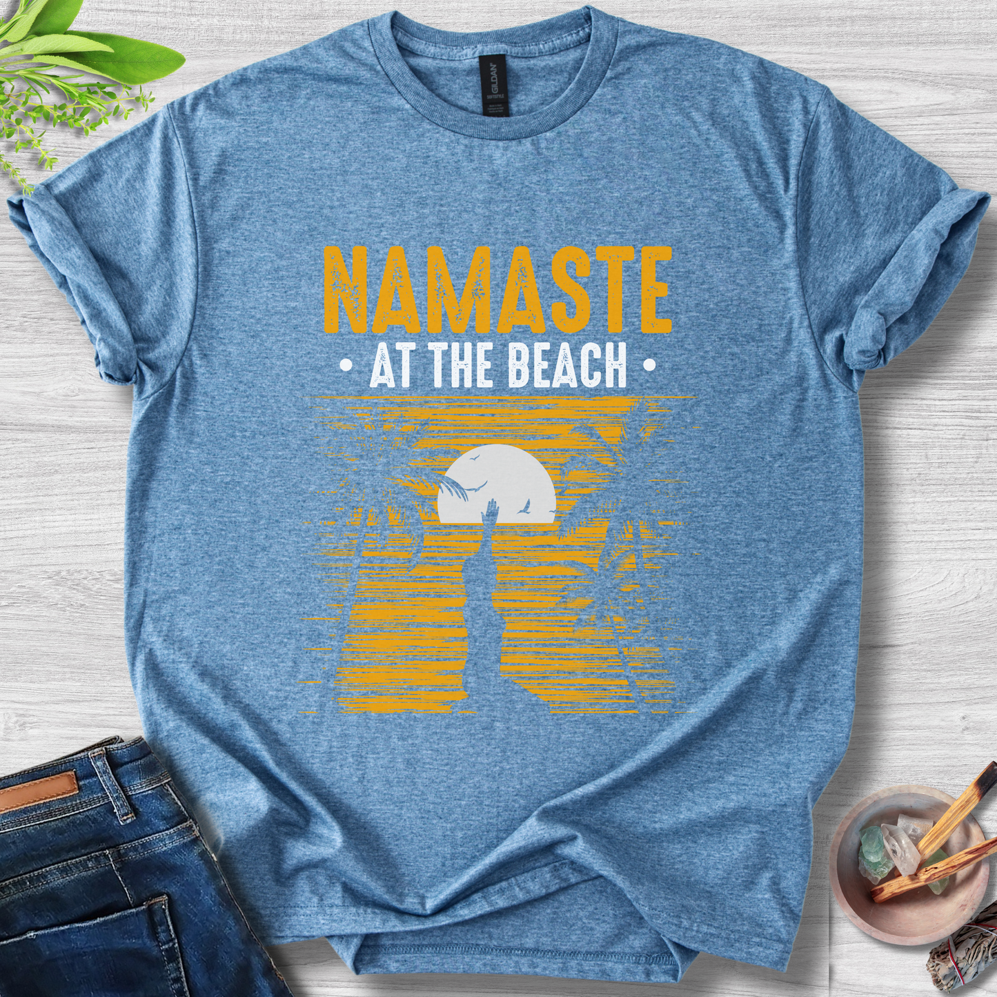 Namaste At The Beach T-Shirt