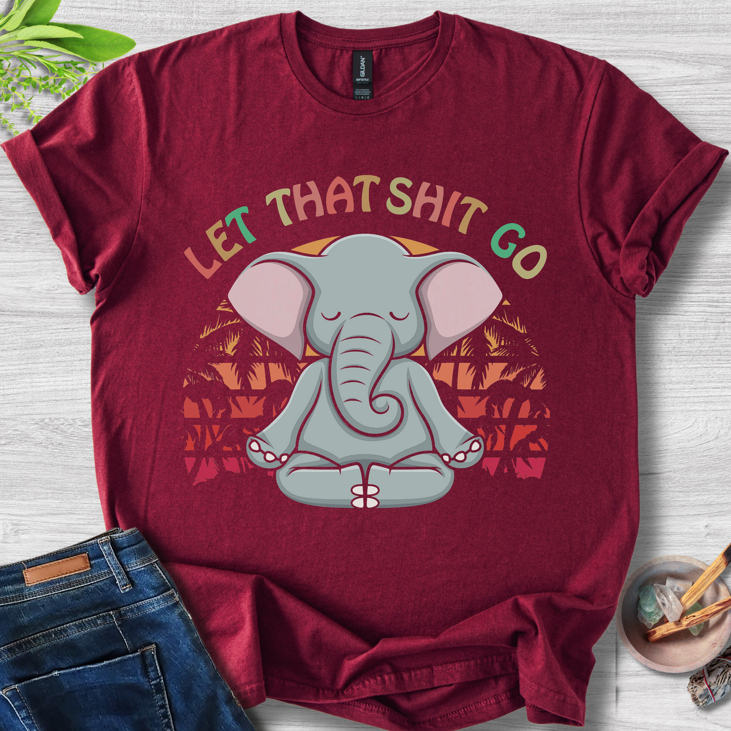 Let That Sh*t Go Unisex Softstyle T-Shirt