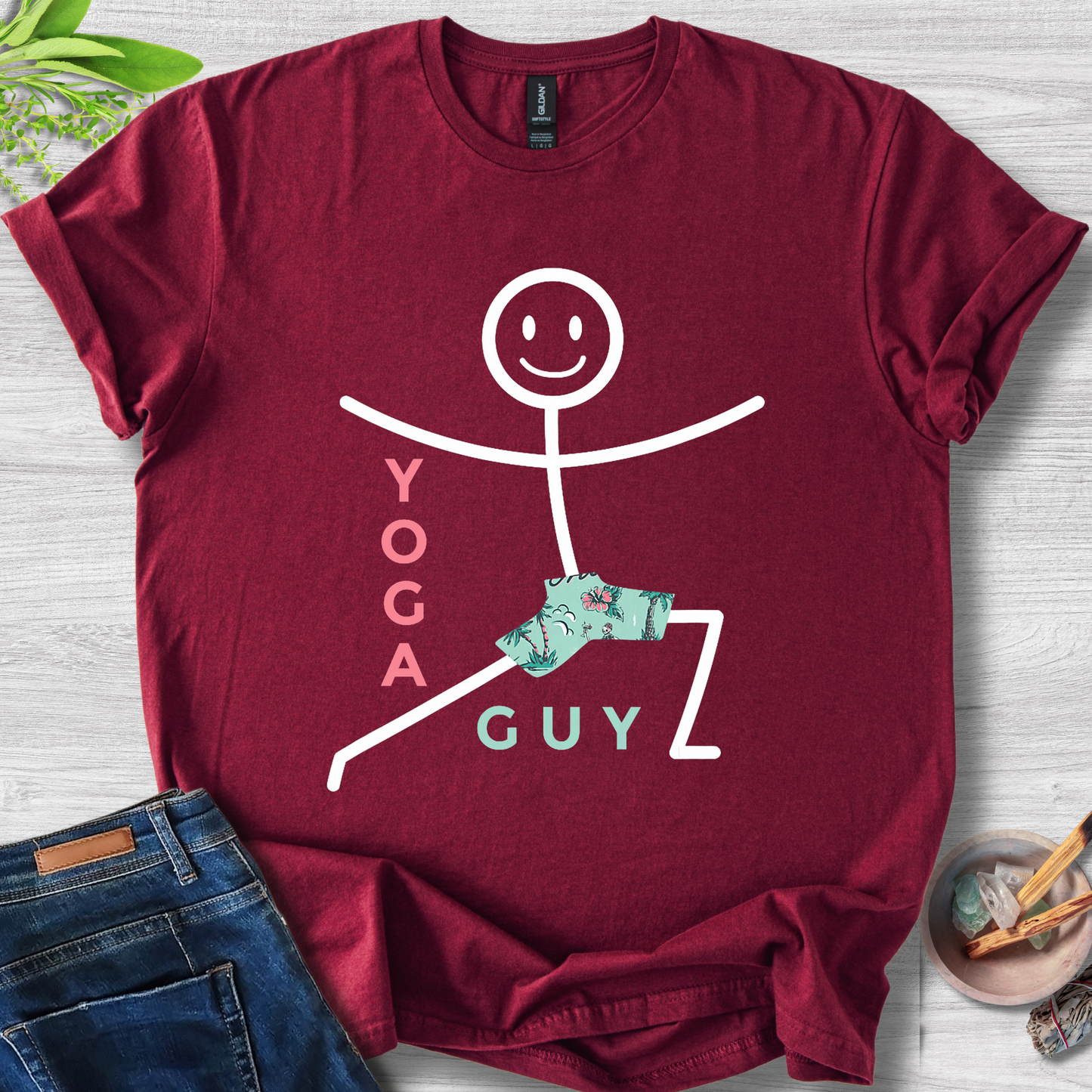 Yoga Guy Unisex Softstyle T-Shirt