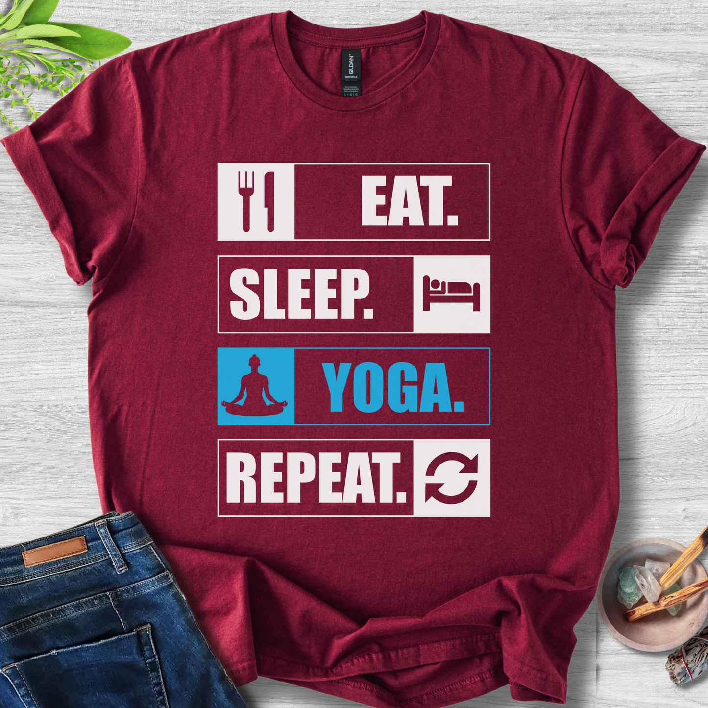 Eat. Sleep. Yoga. Repeat. T-Shirt
