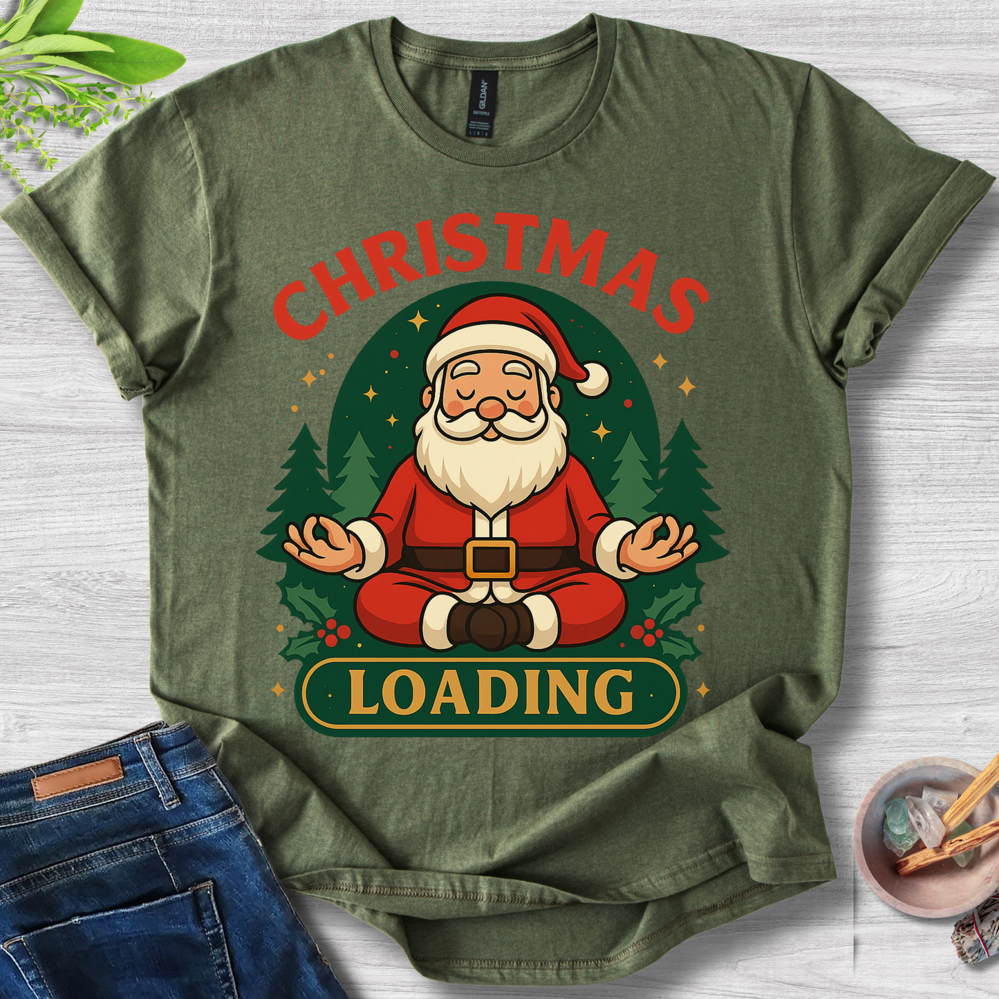 Zen Claus: Christmas Loading T-Shirt