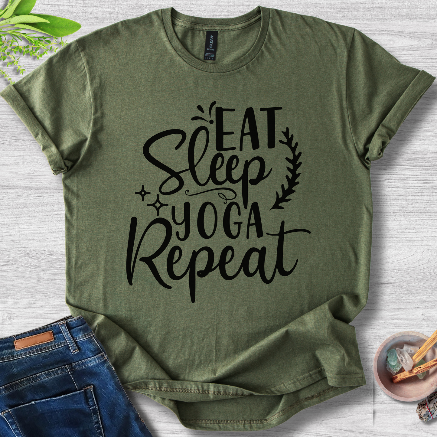 Eat Sleep Yoga Repeat T-Shirt
