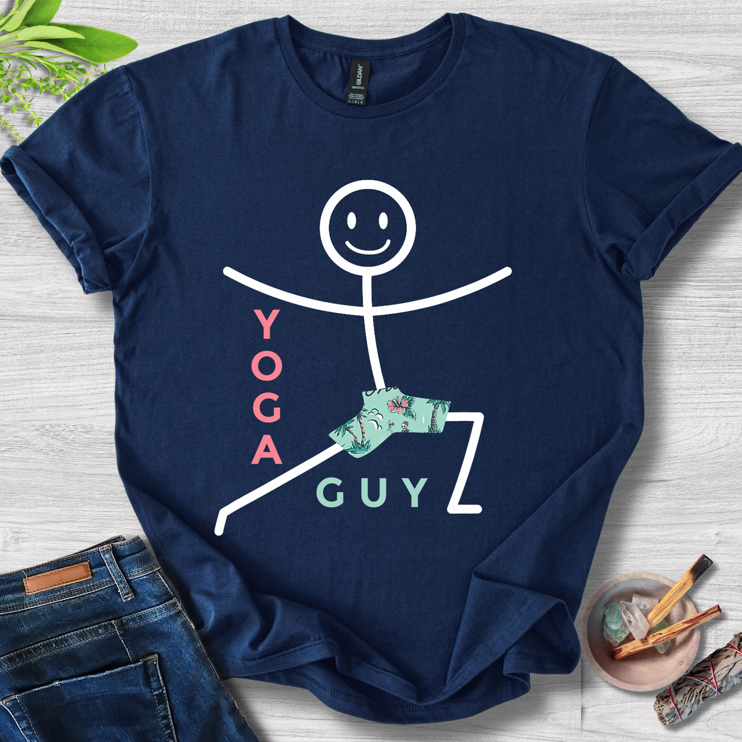 Yoga Guy Unisex Softstyle T-Shirt