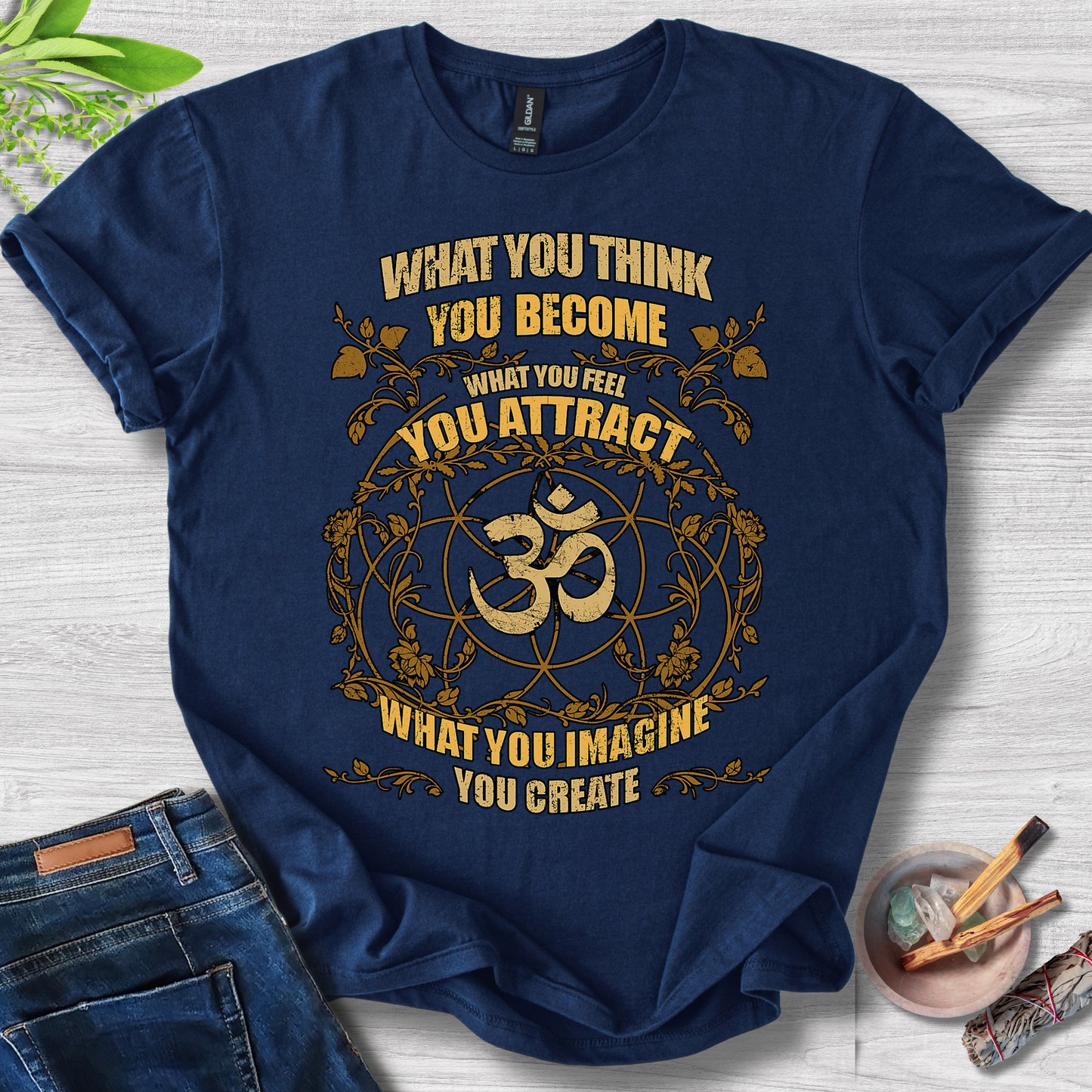 Manifestation Mandala Tee – OM Edition T-Shirt
