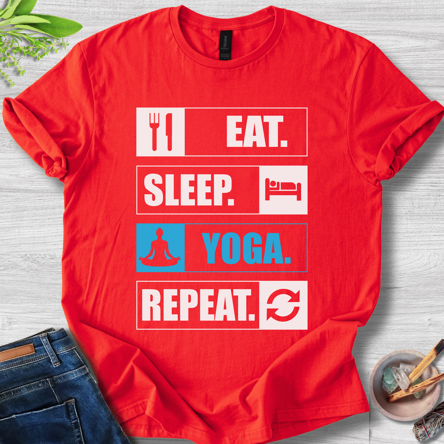 Eat. Sleep. Yoga. Repeat. T-Shirt