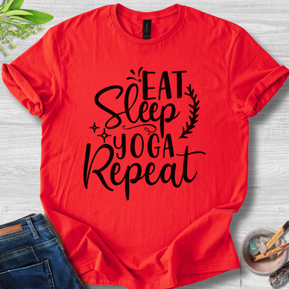 Eat Sleep Yoga Repeat T-Shirt