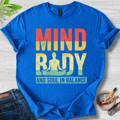 Mind, Body and Soul In Balance Unisex Softstyle T-Shirt