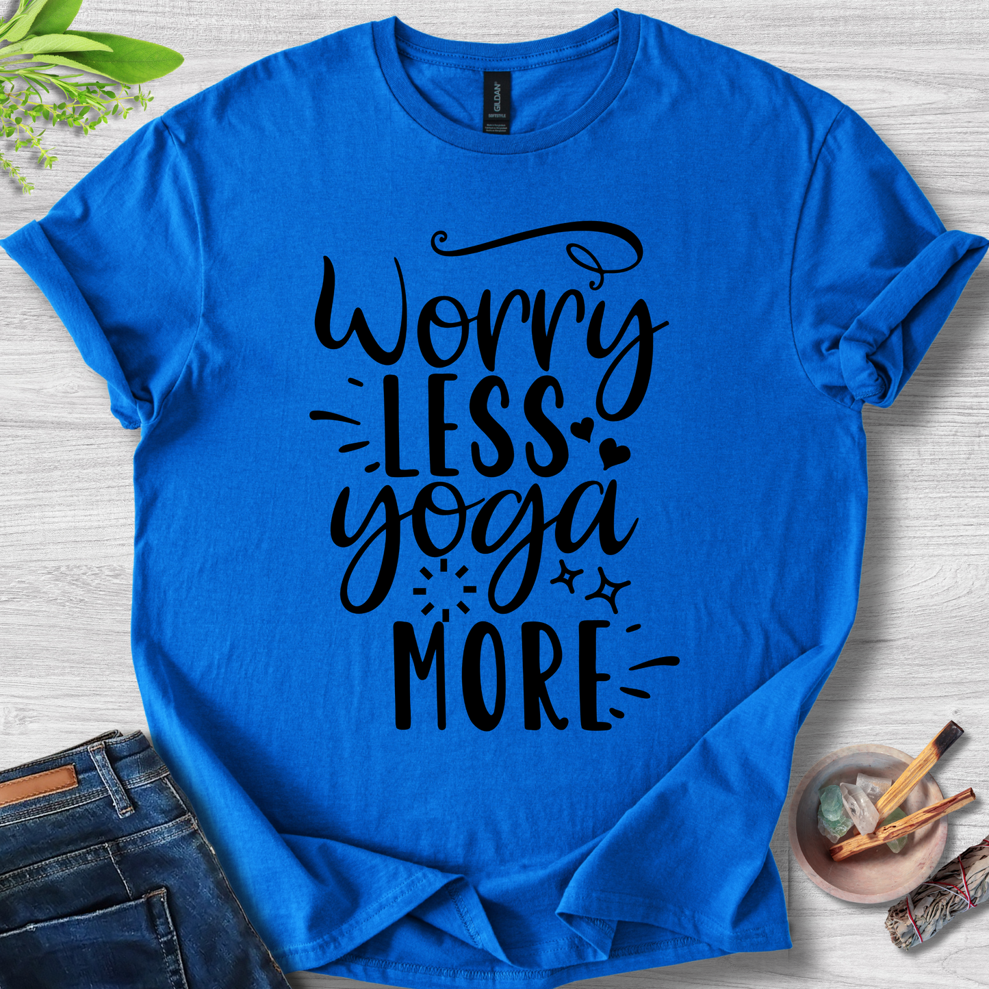 Worry Less Yoga More T-Shirt