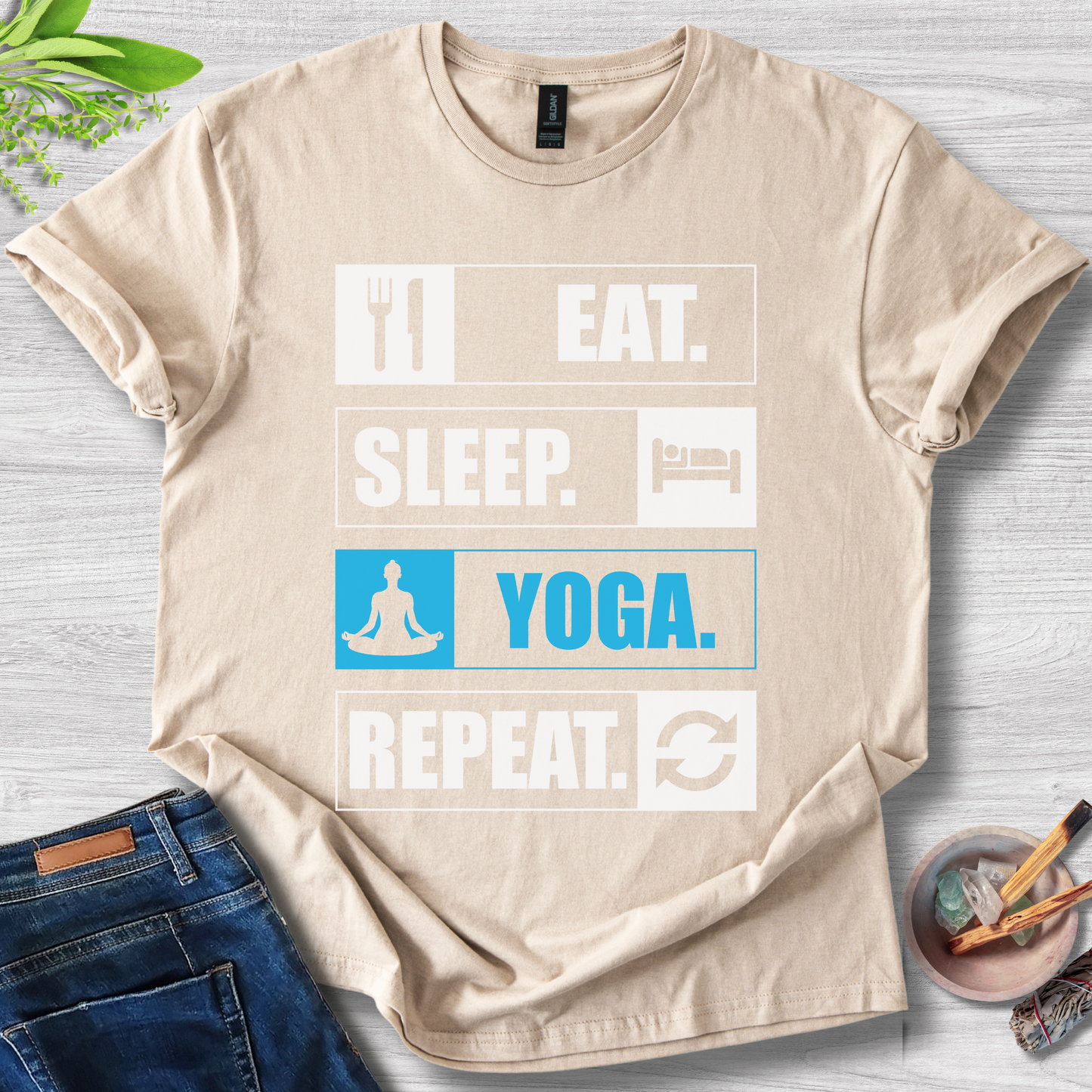 Eat. Sleep. Yoga. Repeat. T-Shirt