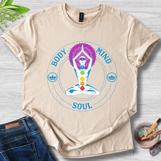 Chakra Harmony: Body‑Mind‑Soul Unisex Softstyle T-Shirt