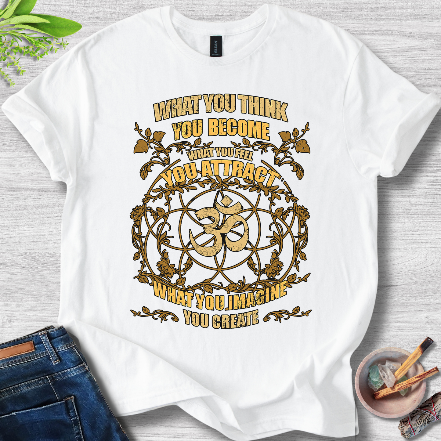 Manifestation Mandala Tee – OM Edition T-Shirt