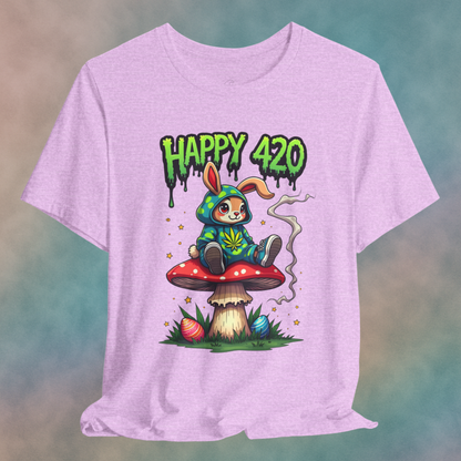 Happy 420 Unisex Short Sleeve Tee